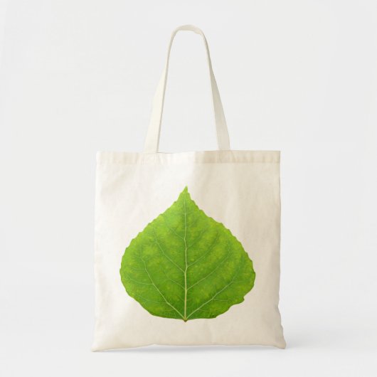 Green Aspen Leaf #11 Tote Bag (Voorkant)