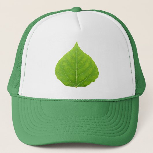 Green Aspen Leaf #11 Trucker Pet (Voorkant)