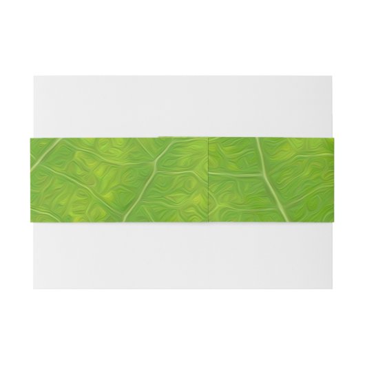 Green Aspen Leaf #11 Uitnodigingen Wikkel (Achterkant Voorbeeld)
