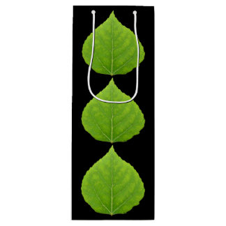 Green Aspen Leaf #11 Wijn Cadeautas