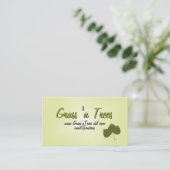 Green Aspen verlaat gazon zorg diensten Visitekaartje (Staand voorkant)