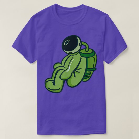 Green Astronaut ASTRO NAUT T-shirt (Design voorkant)