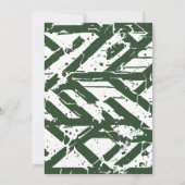 Green Athlete Afstuderen verwijdert Pet op Kaart (Achterkant)