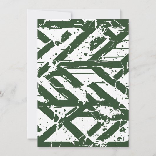 Green Athlete Afstuderen verwijdert Pet op Kaart (Achterkant)