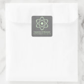 Green Atomic Chalkboard Wedding Stickers (Tas)
