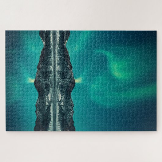 Green Aurora Lights Legpuzzel (Horizontaal)