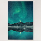Green Aurora Lights Legpuzzel (Verticaal)