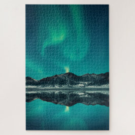 Green Aurora Lights Legpuzzel