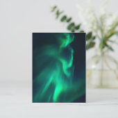 Green Aurora Northern Lights Briefkaart (Staand voorkant)