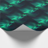 Green Aurora Northern Lights Cadeaupapier (Hoek)