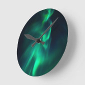 Green Aurora Northern Lights Ronde Klok (Hoek)