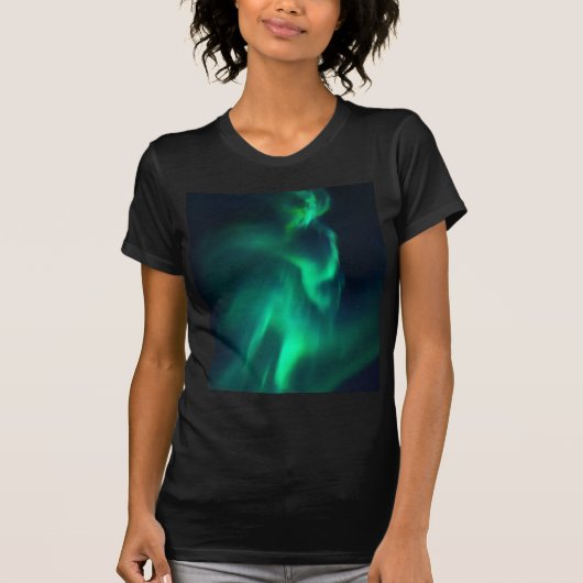 Green Aurora Northern Lights T-shirt (Voorkant)