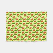 Green Avocado Fleece Deken (Voorkant (Horizontaal))