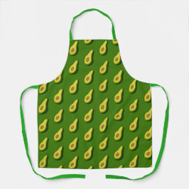 Green Avocado Graphic Apron - Custom Chef Gift Schort
