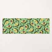 Green Avocado Pattern Yogamat (Voorkant (horizontaal))