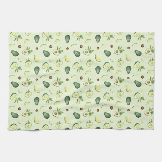 Green Avocados Kitchen Towel Theedoek (Horizontaal)