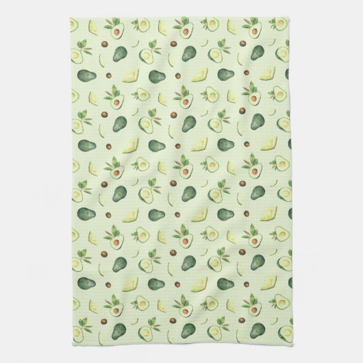 Green Avocados Kitchen Towel Theedoek (Verticaal)