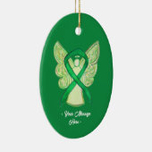 Green Awareness Ribbon Angel Ornament (Rechts)