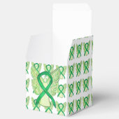 Green Awareness Ribbon Angel Party Favor Boxes Bedankdoosjes (Geopend)