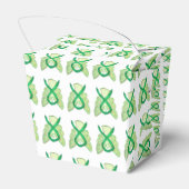 Green Awareness Ribbon Angel trekt professoren uit Bedankdoosjes (Achterkant)