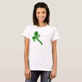 Green Awareness Ribbon Butterfly T-shirt (Voorkant volledig)