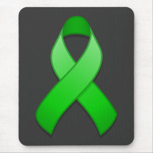 Green Awareness Ribbon Mousepad Muismat