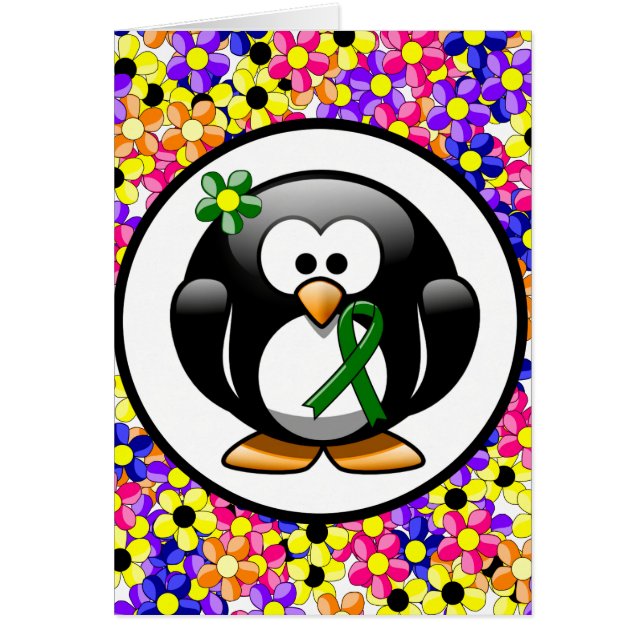 Green Awareness Ribbon Penguin (Voorkant)