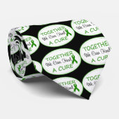 Green Awareness Ribbon Samen Stropdas (Opgerold)