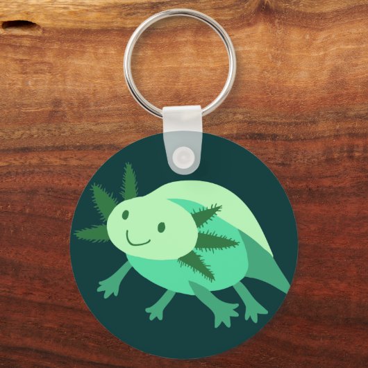 Green Axolotl Sleutelhanger (Voorkant)