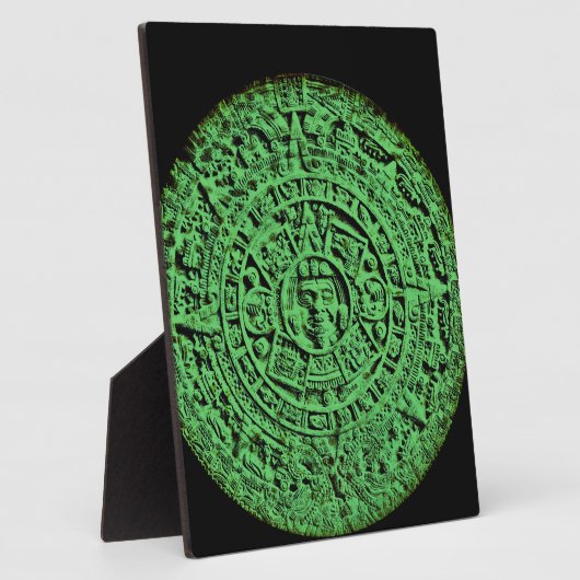 Green Aztec Calendar Fotoplaat (Zijkant)