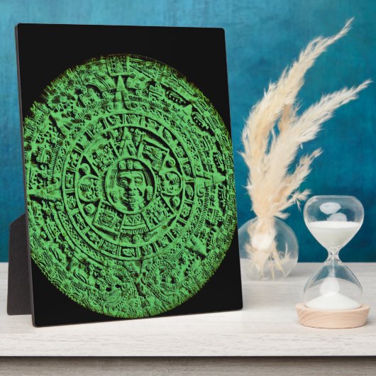 Green Aztec Calendar Fotoplaat (Zijkant)