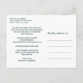 Green Azulejo | Spanish Tegel LACE VERANDERING VAN Aankondigingskaart (Achterkant)