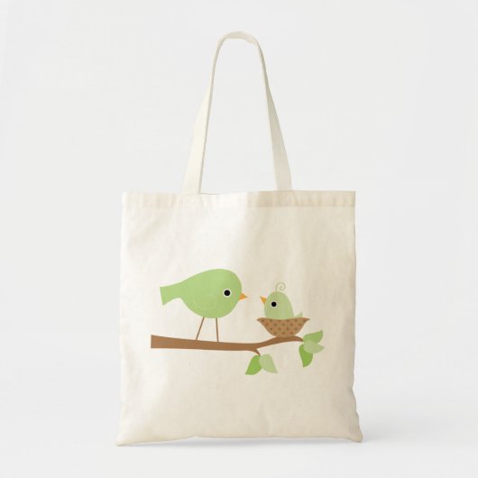Green Baby Bird Tote Bag (Voorkant)