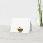 Green Baby Birds Nest Bedankt voor je briefkaart (Achterkant)