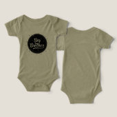 Green Baby Bodysuit Big Brother (Ontwerp Voorkant & Achterkant)