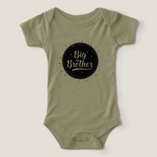 Green Baby Bodysuit Big Brother (Design voorkant)