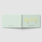 Green Baby Book Script Folie Keepsake voor moeder Gastenboek (Volledig)