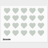 Green Baby Boy Script Heart Sticker (Vel)