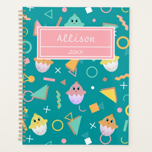 Green Baby Chick Planner (Voorkant)