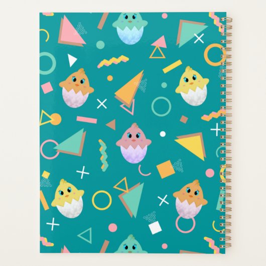 Green Baby Chick Planner (Achterkant)