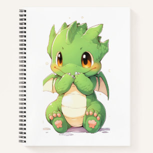 Green Baby Dragon Notitieboek