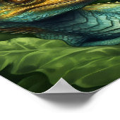 Green Baby Dragon Poster (Hoek)