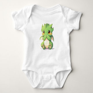 Green Baby Dragon Romper