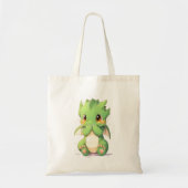 Green Baby Dragon Tote Bag (Voorkant)