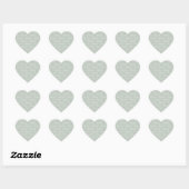 Green Baby Girl Script Modern Heart Sticker (Vel)