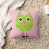Green Baby Owl Pillow Kussen (Deken)