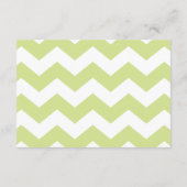 Green Baby shower Diaper Raffle Ticket Informatiekaartje (Achterkant)