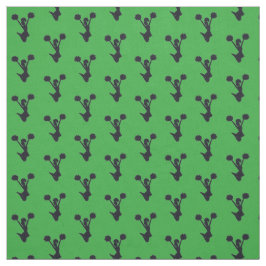 Green Background Cheer Silhouette Stof