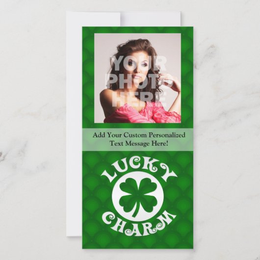 Green Background Lucky Charm (Voorkant)