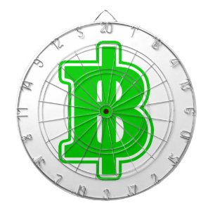 GREEN BAHT SIGN ฿ Thaise ฿ Dartbord